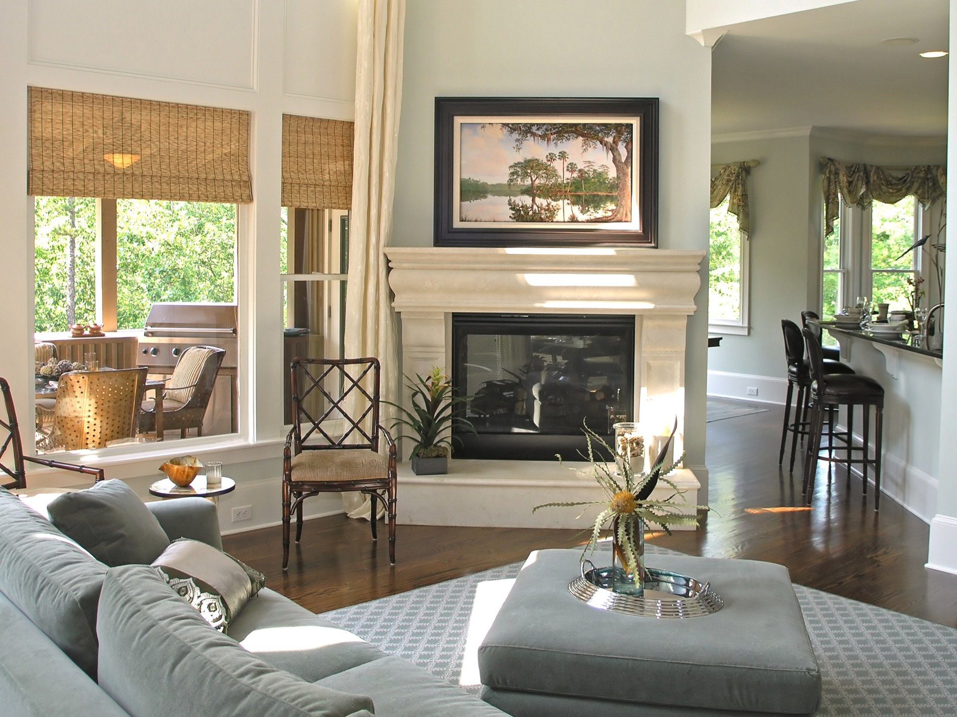 Modern, custom-designed living room